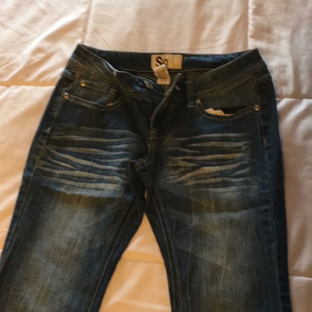 Wide bottom jeans